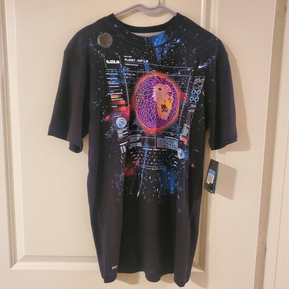 NWT Vintage Nike Lebron James Area 72 2013 All Star Game T-Shirt Dri-Fit Lion M